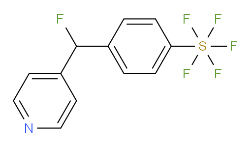 [4-(fluoro-4-pyridinylmethyl)phenyl]sulfur pentafluoride