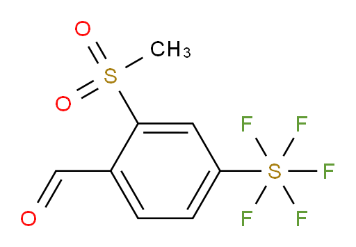 4-(pentafluoromercapto)-2-(methylsulfonyl)benzaldehyde