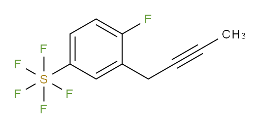 3-(but-2-yn-1-yl)-4-fluoro(pentafluoromercapto)benzene