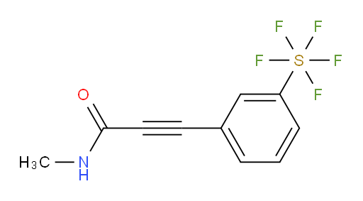 3-(3-(pentafluoromercapto)phenyl)-N-methylpropiolamide