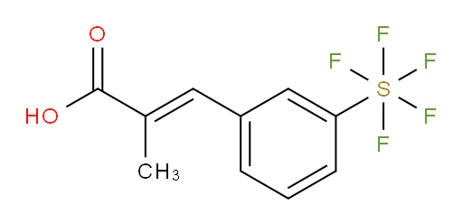 3-(3-(pentafluoromercapto)phenyl)-2-methylacrylic acid