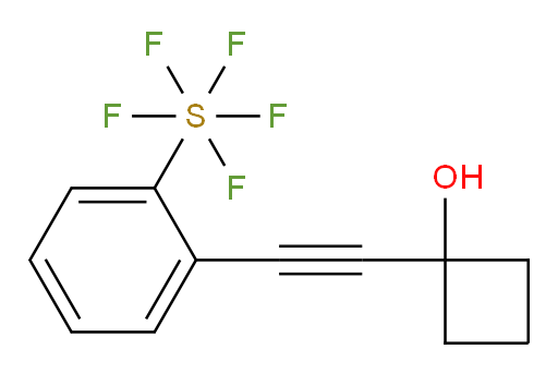 1-((2-(pentafluoromercapto)phenyl)ethynyl)cyclobutanol