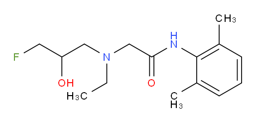 N-(2,6-dimethylphenyl)-2-(ethyl(3-fluoro-2-hydroxypropyl)amino)acetamide