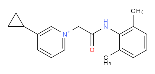 3-cyclopropyl-1-(2-((2,6-dimethylphenyl)amino)-2-oxoethyl)pyridin-1-ium
