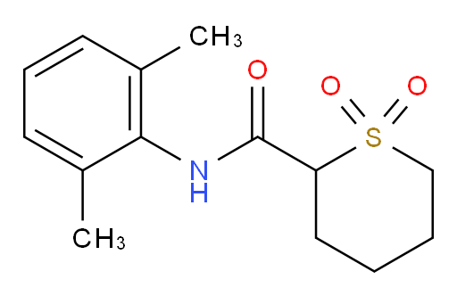 N-(2,6-dimethylphenyl)tetrahydro-2H-thiopyran-2-carboxamide 1,1-dioxide