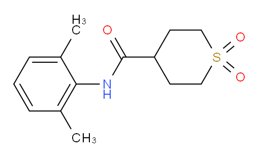 N-(2,6-dimethylphenyl)tetrahydro-2H-thiopyran-4-carboxamide 1,1-dioxide