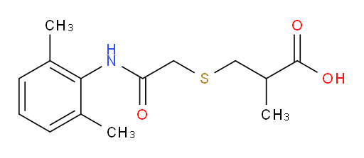 3-((2-((2,6-dimethylphenyl)amino)-2-oxoethyl)thio)-2-methylpropanoic acid