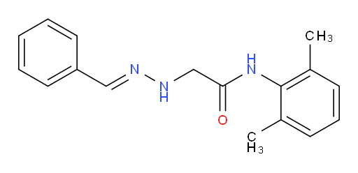 (E)-2-(2-benzylidenehydrazinyl)-N-(2,6-dimethylphenyl)acetamide