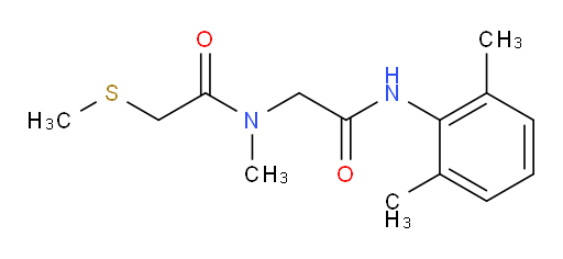 N-(2-((2,6-dimethylphenyl)amino)-2-oxoethyl)-N-methyl-2-(methylthio)acetamide