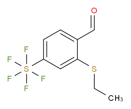2-(ethylthio)-4-(pentafluoromercapto)benzaldehyde