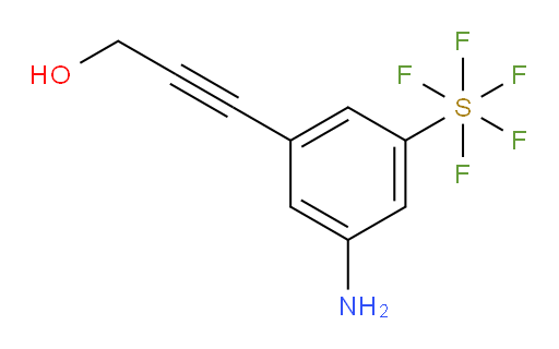 3-(3-amino-5-(pentafluoromercapto)phenyl)prop-2-yn-1-ol