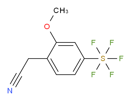 2-(4-(pentafluoromercapto)-2-methoxyphenyl)acetonitrile