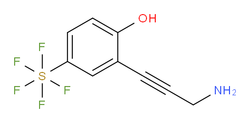 2-(3-aminoprop-1-yn-1-yl)-4-(pentafluoromercapto)phenol