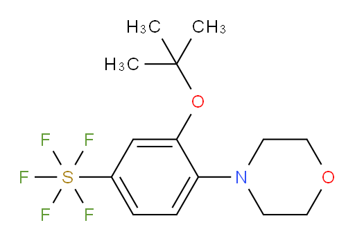 3-(tert-butoxy)-4-morpholino(pentafluoromercapto)benzene