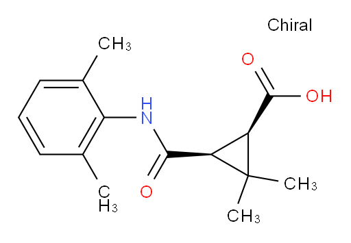 (1R,3S)-3-((2,6-dimethylphenyl)carbamoyl)-2,2-dimethylcyclopropanecarboxylic acid