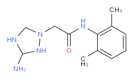 2-(3-amino-1,2,4-triazolidin-1-yl)-N-(2,6-dimethylphenyl)acetamide