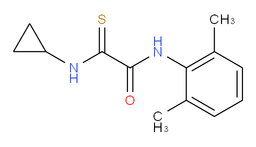 2-(cyclopropylamino)-N-(2,6-dimethylphenyl)-2-thioxoacetamide
