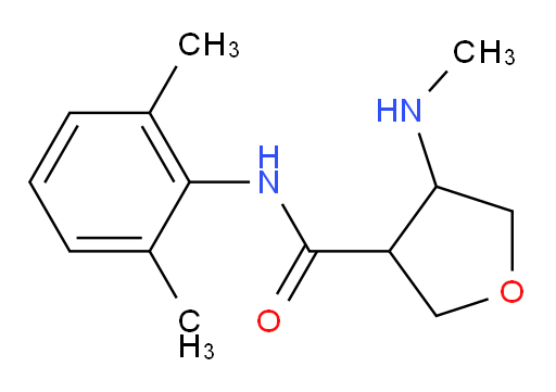 N-(2,6-dimethylphenyl)-4-(methylamino)tetrahydrofuran-3-carboxamide