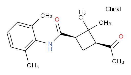(1R,3S)-3-acetyl-N-(2,6-dimethylphenyl)-2,2-dimethylcyclobutanecarboxamide