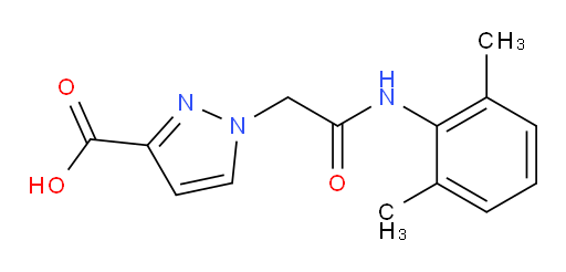 1-(2-((2,6-dimethylphenyl)amino)-2-oxoethyl)-1H-pyrazole-3-carboxylic acid