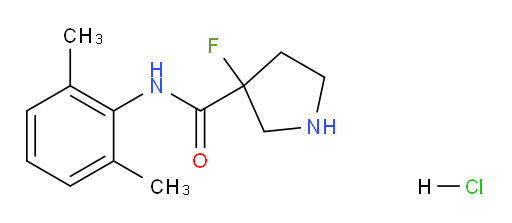 N-(2,6-dimethylphenyl)-3-fluoropyrrolidine-3-carboxamide hydrochloride