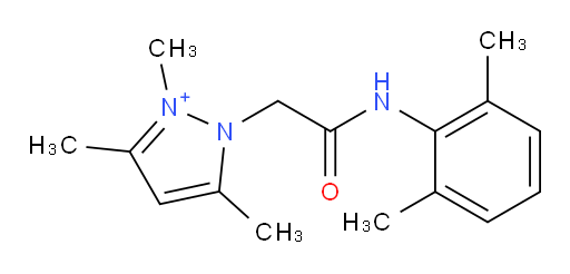 1-(2-((2,6-dimethylphenyl)amino)-2-oxoethyl)-2,3,5-trimethyl-1H-pyrazol-2-ium