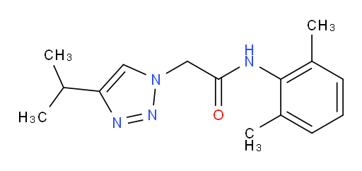 N-(2,6-dimethylphenyl)-2-(4-isopropyl-1H-1,2,3-triazol-1-yl)acetamide