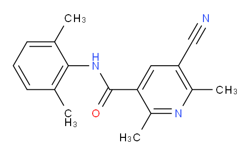 5-cyano-N-(2,6-dimethylphenyl)-2,6-dimethylnicotinamide