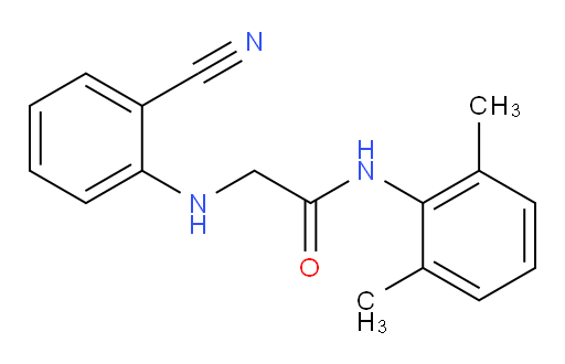 2-((2-cyanophenyl)amino)-N-(2,6-dimethylphenyl)acetamide