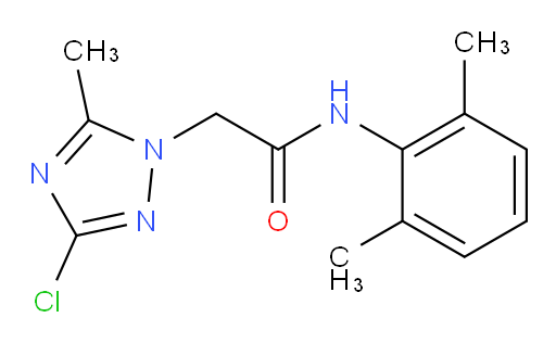 2-(3-chloro-5-methyl-1H-1,2,4-triazol-1-yl)-N-(2,6-dimethylphenyl)acetamide