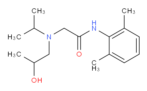 N-(2,6-dimethylphenyl)-2-((2-hydroxypropyl)(isopropyl)amino)acetamide