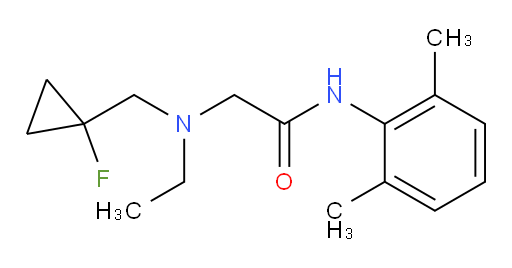 N-(2,6-dimethylphenyl)-2-(ethyl((1-fluorocyclopropyl)methyl)amino)acetamide