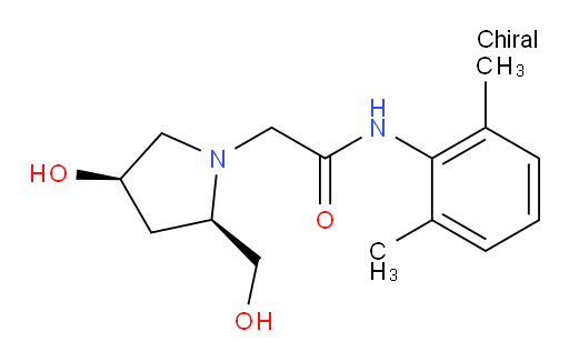 N-(2,6-dimethylphenyl)-2-((2R,4R)-4-hydroxy-2-(hydroxymethyl)pyrrolidin-1-yl)acetamide