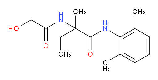 N-(2,6-dimethylphenyl)-2-(2-hydroxyacetamido)-2-methylbutanamide