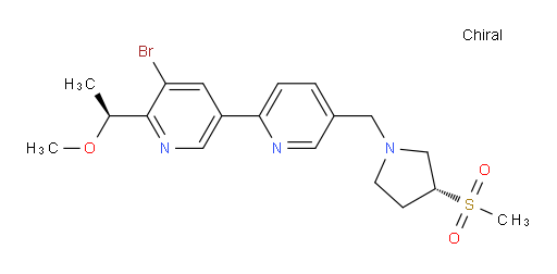 5'-bromo-6'-((S)-1-methoxyethyl)-5-(((R)-3-(methylsulfonyl)pyrrolidin-1-yl)methyl)-2,3'-bipyridine