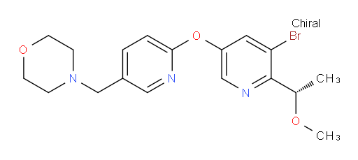 (S)-4-((6-((5-bromo-6-(1-methoxyethyl)pyridin-3-yl)oxy)pyridin-3-yl)methyl)morpholine