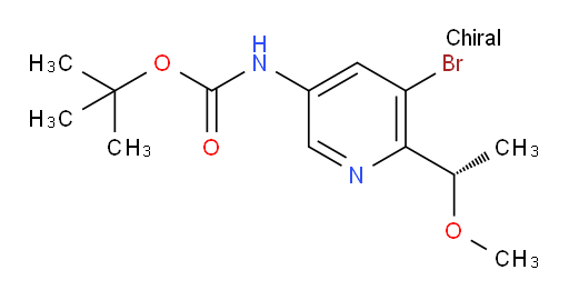 (S)-tert-butyl (5-bromo-6-(1-methoxyethyl)pyridin-3-yl)carbamate