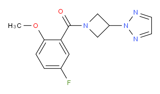(3-(2H-1,2,3-triazol-2-yl)azetidin-1-yl)(5-fluoro-2-methoxyphenyl)methanone