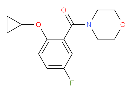 (2-cyclopropoxy-5-fluorophenyl)(morpholino)methanone