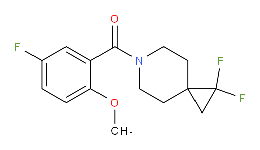 (1,1-difluoro-6-azaspiro[2.5]octan-6-yl)(5-fluoro-2-methoxyphenyl)methanone