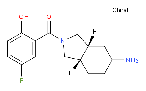 ((3aR,7aS)-5-aminohexahydro-1H-isoindol-2(3H)-yl)(5-fluoro-2-hydroxyphenyl)methanone