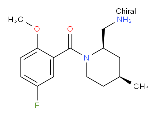 ((2R,4S)-2-(aminomethyl)-4-methylpiperidin-1-yl)(5-fluoro-2-methoxyphenyl)methanone