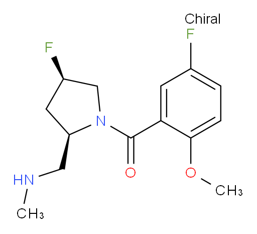 ((2R,4R)-4-fluoro-2-((methylamino)methyl)pyrrolidin-1-yl)(5-fluoro-2-methoxyphenyl)methanone