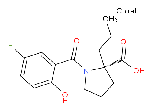 (S)-1-(5-fluoro-2-hydroxybenzoyl)-2-propylpyrrolidine-2-carboxylic acid
