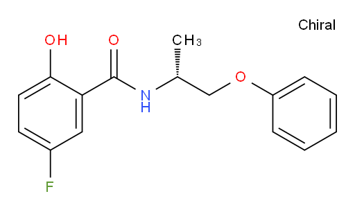 (R)-5-fluoro-2-hydroxy-N-(1-phenoxypropan-2-yl)benzamide