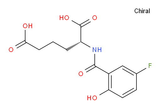(R)-2-(5-fluoro-2-hydroxybenzamido)hexanedioic acid
