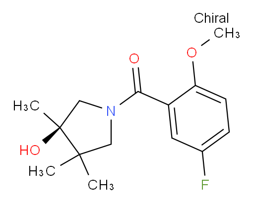 (R)-(5-fluoro-2-methoxyphenyl)(3-hydroxy-3,4,4-trimethylpyrrolidin-1-yl)methanone