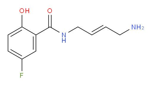 (E)-N-(4-aminobut-2-en-1-yl)-5-fluoro-2-hydroxybenzamide