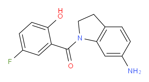(6-aminoindolin-1-yl)(5-fluoro-2-hydroxyphenyl)methanone