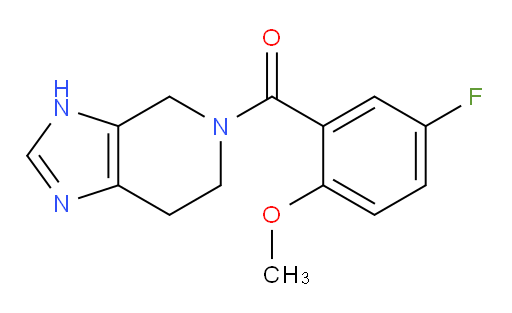 (6,7-dihydro-3H-imidazo[4,5-c]pyridin-5(4H)-yl)(5-fluoro-2-methoxyphenyl)methanone